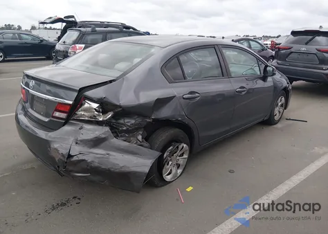 2013 Honda Civic Lx из США, поврежденный, VIN 19XFB2F51DE262948